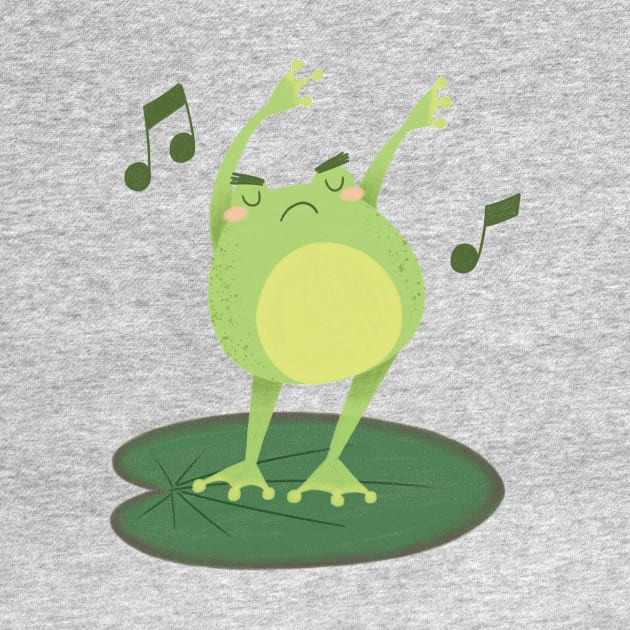 Angry Dance Froggie by AmalteaOlenska